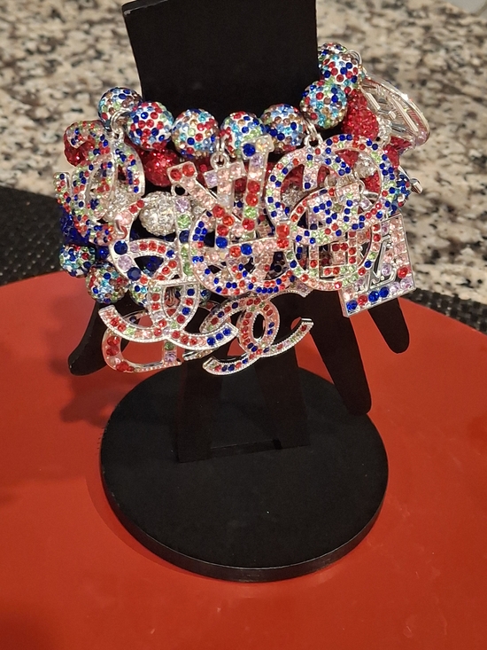 Jewelry - Crystal-Embellished Multicolor Statement Bracelet